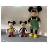 THREE MICKEY MOUSE FIGURES