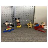 MICKEY MOUSE PICTURE HOLDERS, STAPLER AND MICKEY
