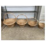 BASKETS WITH HANDLES VARIOUS SIZES