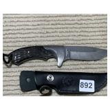 TW492 TIMBER WOLF CARBON GRAY KNIFE AND SHEATH