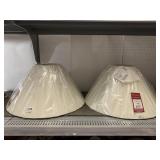 2 NEW LARGE LAMP SHADES SEE PICS FOR SIZE