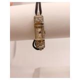 DIAMOND WATCH UNMARKED MAKER - ENGRAVED BACK JUNE