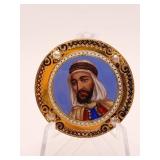 18K GOLD BROOCH BEAUTIFUL SETTING W/ 4 PEARL AND