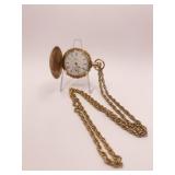 ELGIN POCKET WATCH 5555327 ON WORKS - WITH