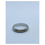 14K RING SZ. 12.5 - WHITE GOLD