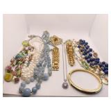 NECKLACES FAUX DIAMOND SILVER TONE 18" CHAIN;