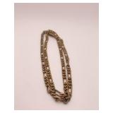 GOLD TONE BRASS NECKLACE 24" LONG