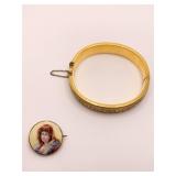 BANGLE BRACELET 1/20TH 10K GOLD BRACELET,