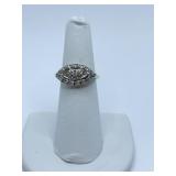 14K GOLD SETTING W/ DIAMONDS RING - BAND IS