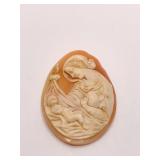 CAMEO NOT IN SETTING 1 3/4" X 1 1/4" - 8.4 GRAMS