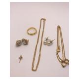 CROSS 1/20TH 14K GOLD FILLED, EARRINGS AND GOLD