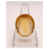 CITRINE CARVED CAMEO DEPICTING A FEMALE PROFILE 1