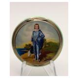 VINTAGE BLUE BOY COMPACT 1.75" DIAMETER