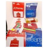 GIFT CARDS UNKNOWN IF ANY AMOUNT LEFT ON CARDS