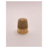 14K GOLD THIMBLE CHASING ON EDGE 4.9 GRAMS