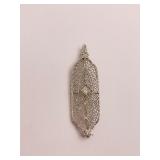 14K - 2" LONG PIN/PENDANT WITH DIAMOND