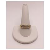 RING 10K WHITE AND YELLOW GOLD SZ. 10.5 - 4.7