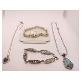 HEART PENDANT 925 W/ CHAIN 16" CHAIN & LEAF