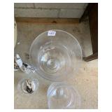 GLASS HURRICANE CANDLE HOLDERS VARIOUS SIZES