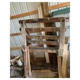STACK OF SAWHORSES VARIOUS SIZES
