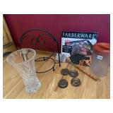 VASE, PLATE HOLDER, WATER PITCHER, GRILL PAN