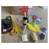 FAN, TIN, WINDOW CANDLE, ETC.