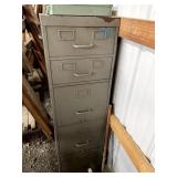 METAL FILING CABINET WITH METAL BOX ON TOP