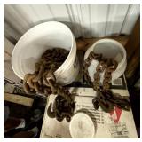 TOW CHAINS IN BUCKET
