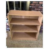 THREE SHELF BOOKCASE 300D 32" H X 30" W X 12" D