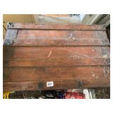 WOOD STORAGE TRUNK WITHOUT CONTENTS