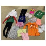 ASSORTED CLOTHING INCLUDING HOLIDAY SHIRTS, BRAS,