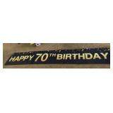 HAPPY 70TH BIRTHDAY BANNER