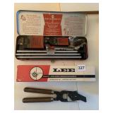 GUN CLEANING KIT AND LEAD BULLET CASTER