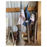 TWO COMPLETE MX 10 LEVELERS PLUS JACK STAND