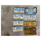 LARGE GROUP OF LICENSE PLATES