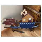 NOAH ARK WOOD BOAT