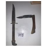 FOLDING BUCK REPLICA KNIFE AND OTHER