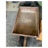 METAL TOW BEHIND TILTING GARDEN CART