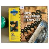 CUMMINS TOOLS 20 PC PVC SPRING CLAMP SET & DOOR