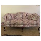 3 PERSON FLORAL SOFA WITH ARM PROTECTORS VERY