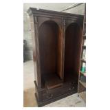 WOOD SHELVING UNIT SEE PHOTOS