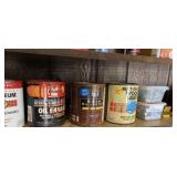 SHELF INCLUDING RUST-OLEUM ENAMEL, MINWAX