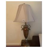 LAMP W/ GATHERED SHADE TOP