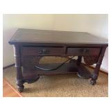 BEAUTIFUL LIBRARY TABLE W/ LOWER SHELF 4