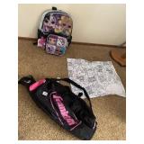 COLORING CLOTH, BACKPACK, FRANKLIN BAT BAG