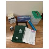 HOLE PUNCH, STACK BINS, ETC.
