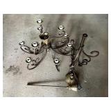 METAL CHANDELIERS WITH BRONZE FINISH