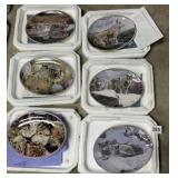 6 PLATES BRADFORD EXCHANGE - OVAL W/ COA