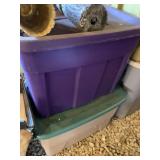 LOG LOOKING LIGHTS AND 2 TOTES