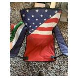 RED/WHITE/BLUE FOLDING CHAIR